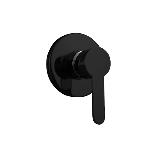 Linkware Loui T908BK Round Wall Mixer Matte Black