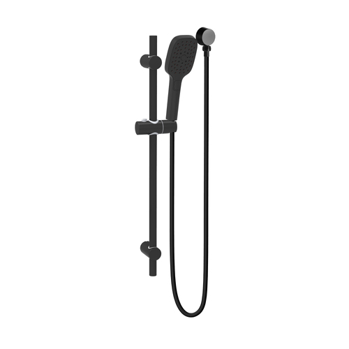 Linkware T9782BK Huntingwood 3 Function Hand Shower on Rail Matte Black