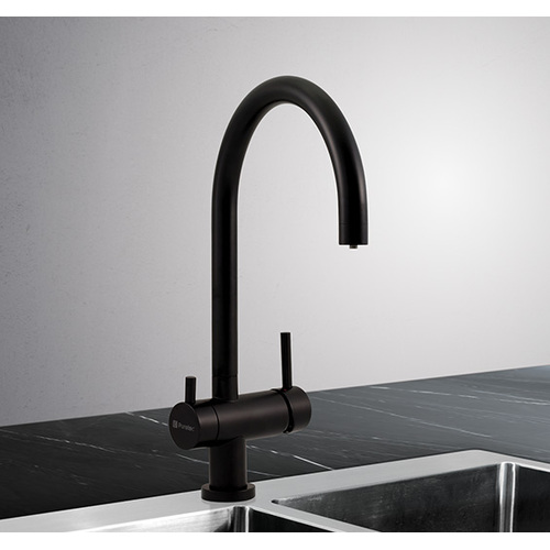 Puretec Tripla Triple Action Undersink Hot & Cold Water Mixer Filter Tap Matte Black