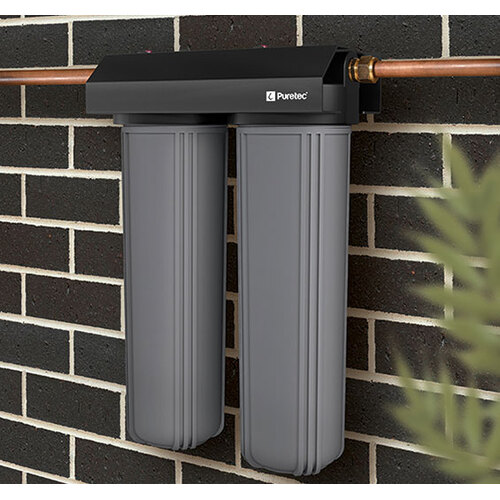 Puretec 20" Maxiplus Wholehouse Dual Water Filter 55 Lpm, 520 kPa, 1"BSP