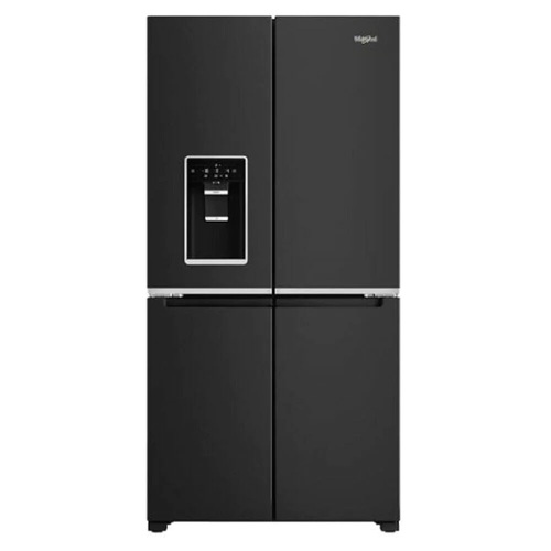 Whirlpool 592L French Door Fridge/Freezer With Ice & Water Black S/Steel