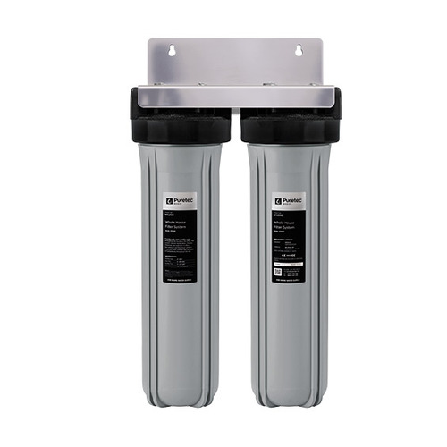 Puretec 20" Whole House Dual Filter System, 1??" connection, 110 lpm, 520kPa