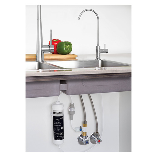 Puretec High Loop Designer Faucet with slim Filter, 1 micron, for rural water