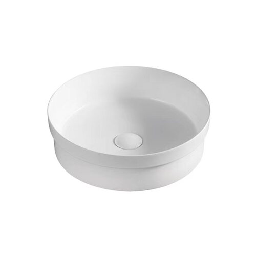 Aulic Lena Round 360mm Semi Inset Basin Gloss White