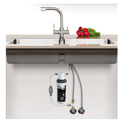 Puretec Tripla T3 Faucet with quick-twist Undersink Single Filter, 0.1 micron