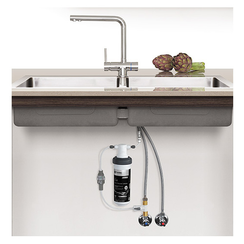 Puretec Tripla T6 faucet with quick-twist Undersink Single Filter, 0.1 micron